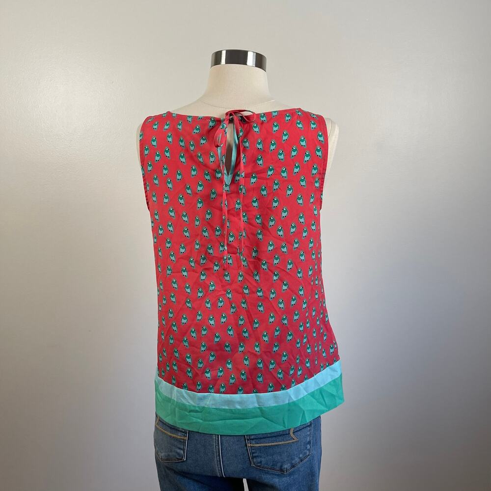 Loft • Novelty Parrot Bird Print Top - Picture 3 of 6